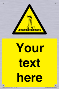 Custom warning artificial waterfall